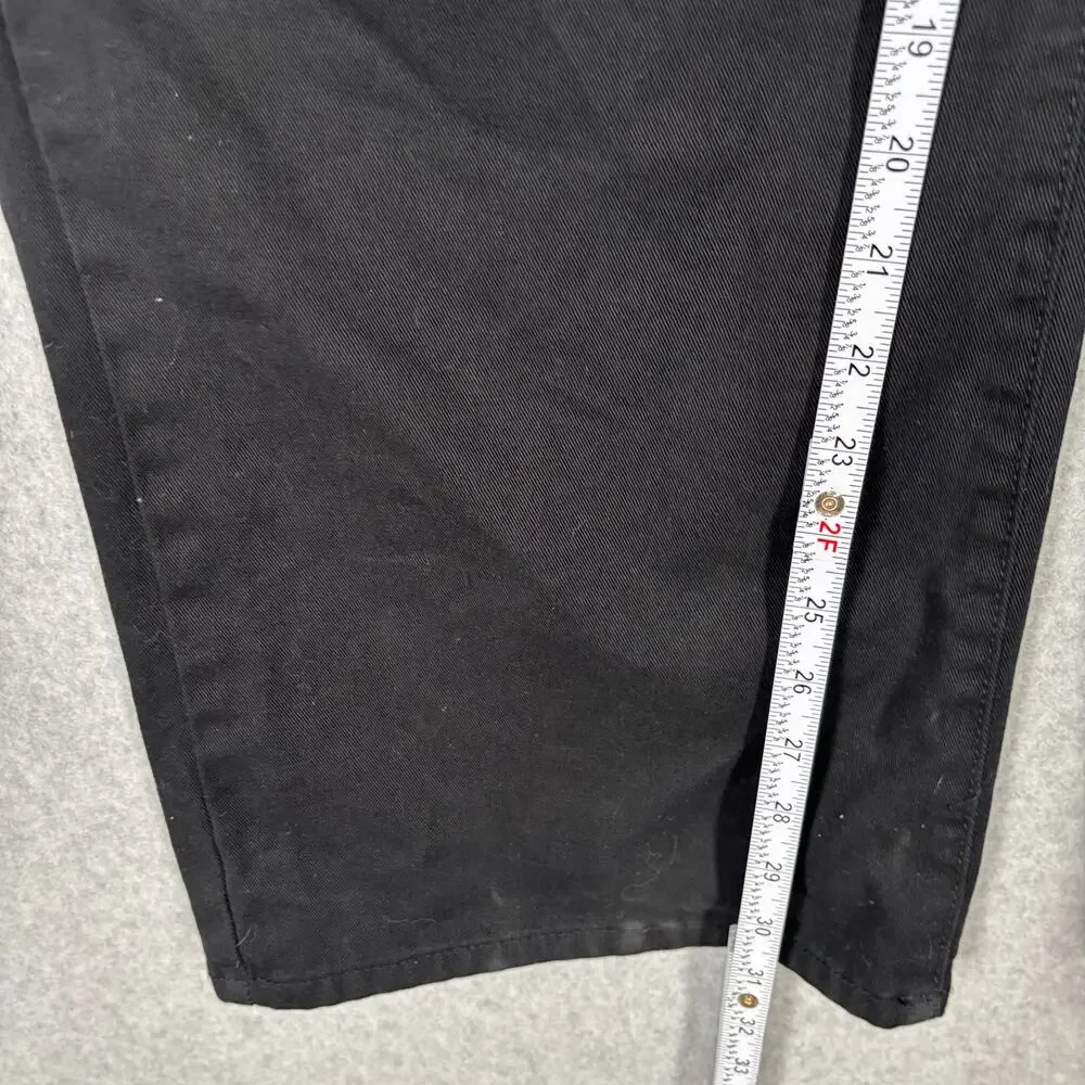 FiveStar General Pants Juniors 1 25 Black Wide Leg Downtown Chino Baggy‎ Canvas